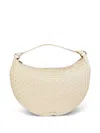 Orciani Leather Tote Bag In Neutrals