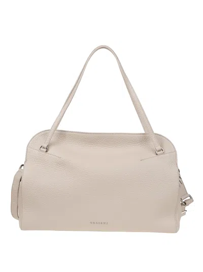 Orciani Lido Large Pebbled Leather Bag In Multi