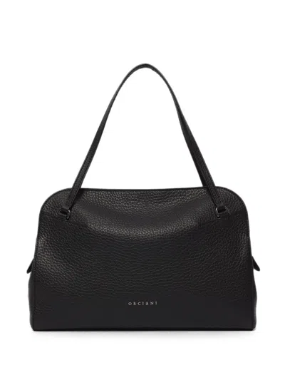 Orciani Lido Shoulder Bag In Black