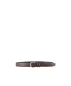 Orciani Logo Belt In Brown