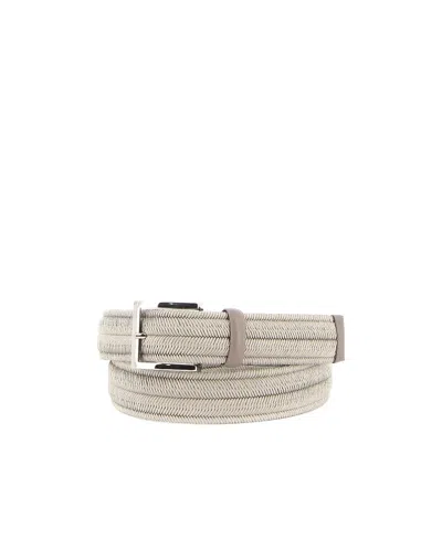 Orciani Logo Belt In Nude