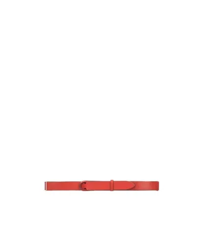 Orciani Logo Belt In Red