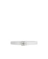 Orciani Logo Buckle Belt In White