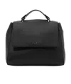 Orciani Logo Flip Shoulder Bag In Black