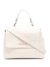 Orciani Logo-lettering Grained Bag In Neutrals