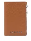 Orciani Textured Finish Wallet And Cardholders In Neutrals