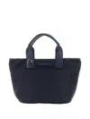 Orciani Logo-patch Shoulder Bag In Blue