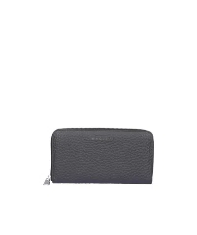 Orciani Logo Plaque Wallet In Black