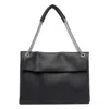 Orciani Medium Venus Soft Chain-strap Leather Shoulder Bag In Black