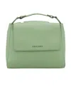 Orciani Logo Shoulder Bag In Green