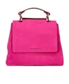 Orciani Logo Shoulder Bag In Pink