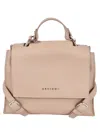 Orciani Logo Top Handle Tote In Pink