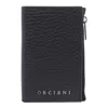 Orciani Sleek Leather Wallets Card Slots In Black