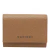 Orciani Small Leather Wallet In Brown
