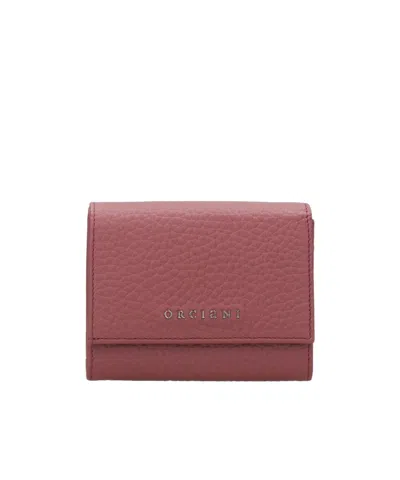 Orciani Logo Wallet In Pink