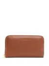 Orciani Logo-debossed Leather Wallet In Red