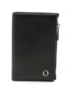 Orciani Logo-plaque Bifold Wallet In Black