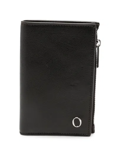Orciani Logo-plaque Bifold Wallet In Black
