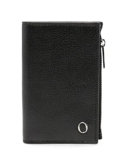 Orciani Logo-plaque Bifold Wallet In Black