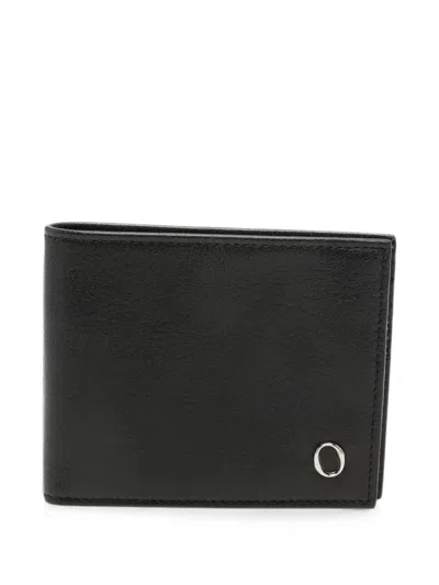 Orciani Logo-plaque Bifold Wallet In Black