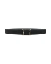 Orciani Man Belt Black Size 34 Leather