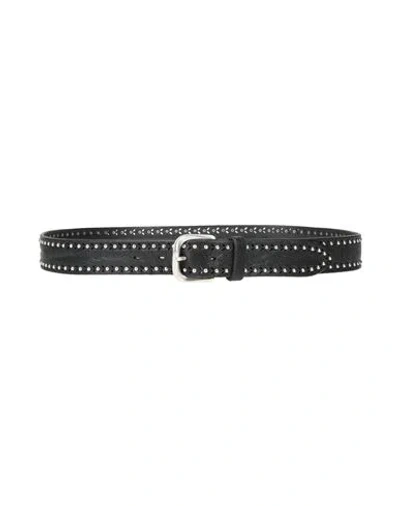 Orciani Man Belt Black Size 39.5 Leather