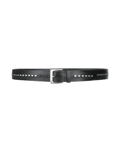 Orciani Man Belt Black Size 42 Leather