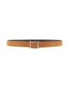 Orciani Brandy Suede Amalfi Belt In Brown