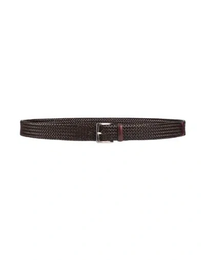 Orciani Man Belt Dark Brown Size 43 Leather