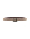 Orciani Man Belt Grey Size 34 Leather