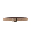 Orciani Man Belt Khaki Size 36 Leather In Beige