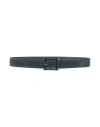Orciani Man Belt Midnight Blue Size 34 Leather In Blue