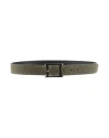 Orciani Man Belt Military Green Size 36 Leather