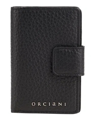 Orciani Man Wallet Black Size - Leather