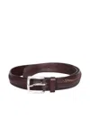 Orciani Masculine Down Brown Belt In Brown