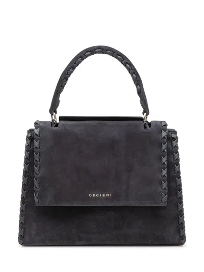 Orciani Medium Crossbody Bag In Blue