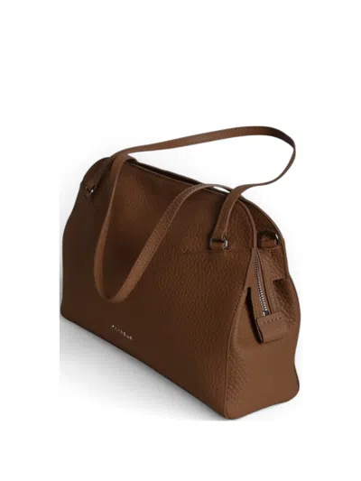 Orciani Medium Lido Tote Bag In Blue