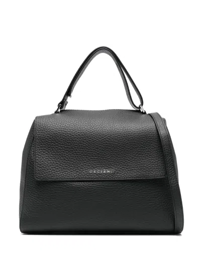 Orciani Medium Sveva Couture Shoulder Bag In Black