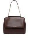 Orciani Medium Sveva Sense Shoulder Bag With Chains In Brown
