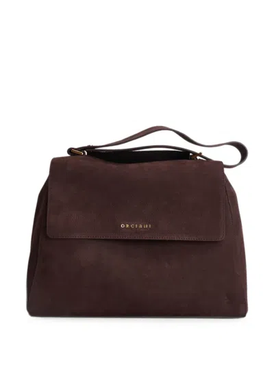 Orciani Medium Sveva Shoulder Bag In Brown