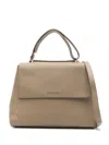 Orciani Medium Sveva Shoulder Bag In Neutrals