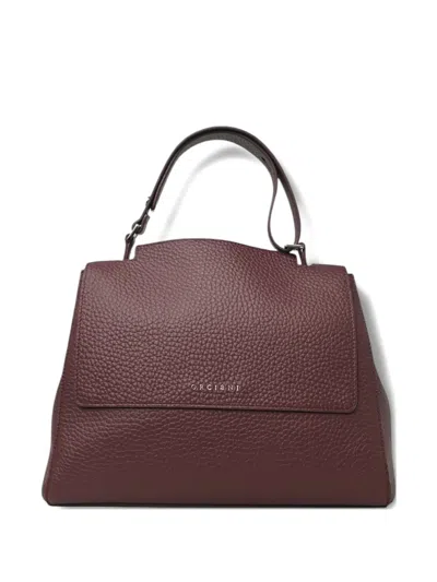 Orciani Medium Sveva Shoulder Bag In Red