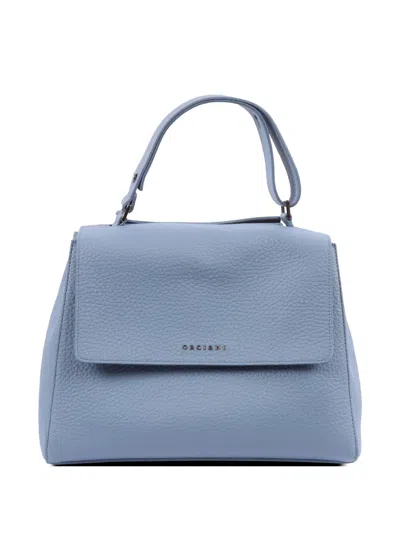 Orciani Medium Sveva Soft Tote Bag In Blue