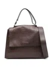 Orciani Medium Sveva Tote Bag In Brown