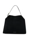 Orciani Medium Trinity Peach Logo-plaque Tote Bag In Black