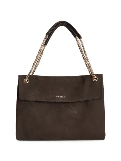Orciani Medium Venus Shoulder Bag In Brown
