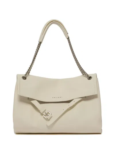 Orciani Medium Venus Shoulder Bag In Neutral