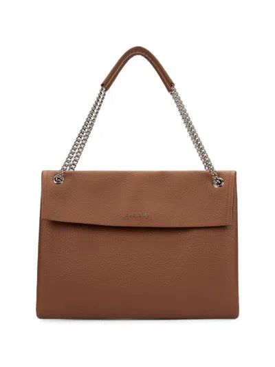 Orciani Shoulder Bag Venus Soft Medium In Leather In Brown