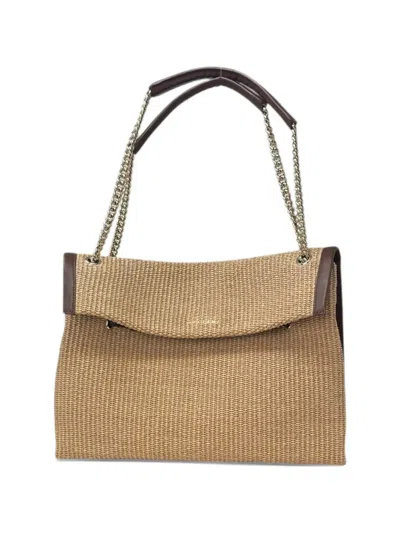 Orciani Medium Venus Zanzibar Shoulder Bag In Brown