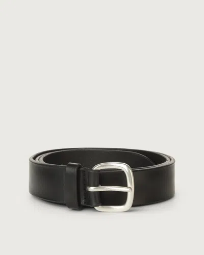 Orciani Men's Classic Leather Belt In Black